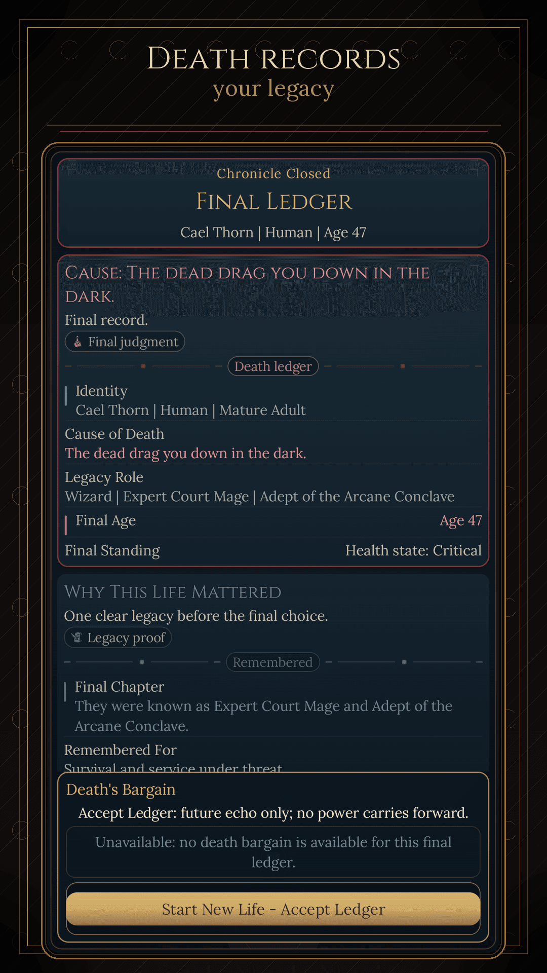 Fateborn life summary after death